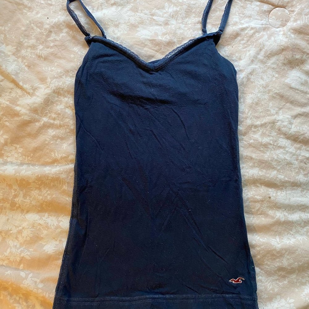 Hollister navy blue tank top